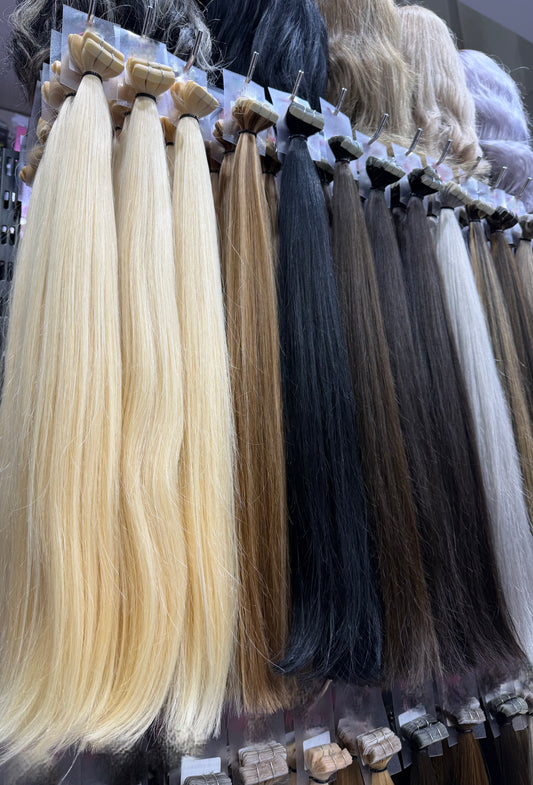 Extensions Adhésives / Tape-Ins Premium – 100 % Cheveux Humains