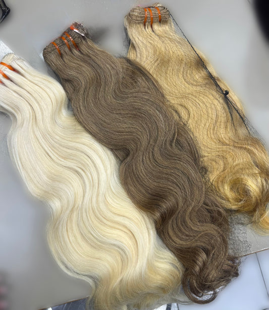 Extensions à Clips Wavy Premium Volume Intense – 100% Cheveux Naturels 200g